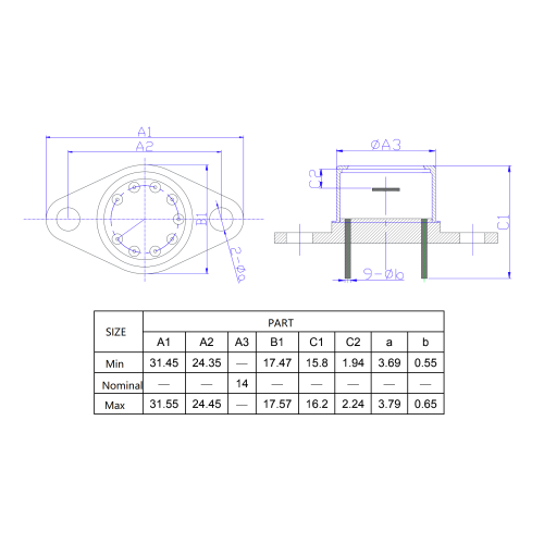 Swir Infrared Detector NIC-II InGaAs Unit detector Factory